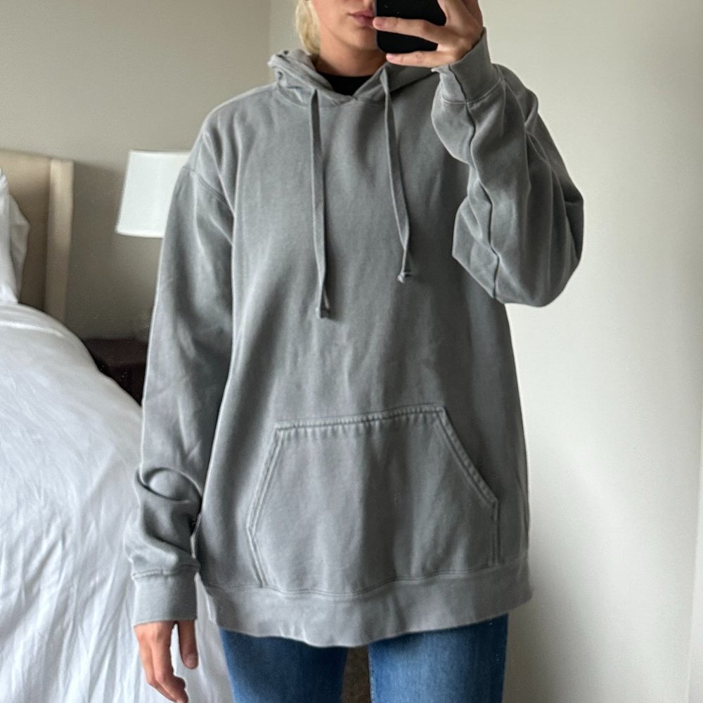 Comfort Colors Washed Gray Hoodie